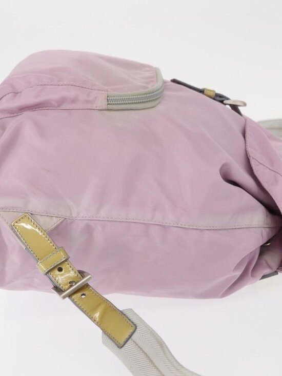 PRADA Backpack Nylon Pink Silver Auth 155946 main image 6